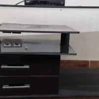 میز تلویزیون شیشه ای مشکی