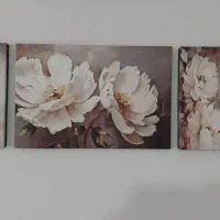 تابلو سه تیکه گل
