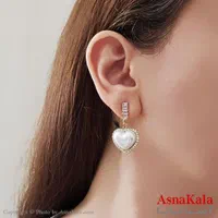 گوشواره جواهری استیل ۳۱۶ زنگ ثابت|بدلیجات|مشهد, جلالیه|دیوار