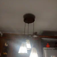 لوستر ۳ شاخه طرح چوب