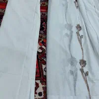 پرده  کتان و زیر پرده  تمییز در حد نو
