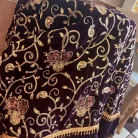 لباس محلی مخمل ۹۰۰۰ رنگ عنابی