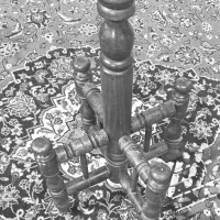 چوب لباسی ایستاده چوبی