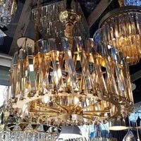 لوستر کریستال سقفی مدرن 10 شاخه 50 سانتی|لوستر و چراغ آویز|تهران, نیروی هوایی (پیروزی)|دیوار