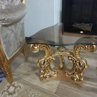 مبل سلطنتی تمام چوب طلاکوب|مبلمان خانگی و میز عسلی|شاهین‌شهر, عطار|دیوار
