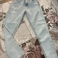 شلوار لی آبی  و دودی