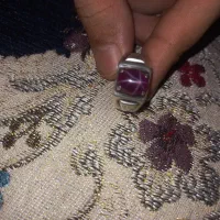 انگشتر نقره یاقوت استار