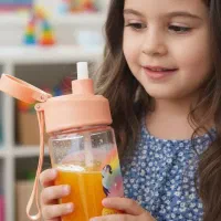 بطری کودک نی دار قمقمه نشکن(گالری شیوا|اسباببازی|مشهد, کوه سنگی|دیوار