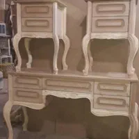 سرویس خواب دونفره تمام چوب مدل سه گل ثمر|تخت و سرویس خواب|تهران, یافت آباد جنوبی|دیوار