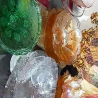 حراج تعداد زیادی کریستالهای قدیمی خارجی|ظروف سرو و پذیرایی|تهران, شهرک شریفی|دیوار