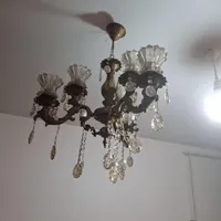 لوستر برنز سه شاخه دوبل