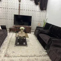مبلمان هفت نفره با جلو مبلی و ۲ عدد میز عسلی