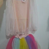 بولیز دامن گلبهی(تاپ و رویه دو تکه) و دامن چند رنگ