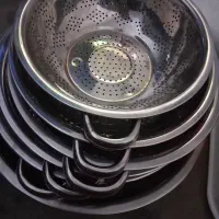 آبکش استیل دسته دار