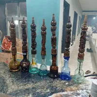 قلیان دست دوم چوبی عربی اصل تو پر|کلکسیون و سرگرمی|نقده, |دیوار