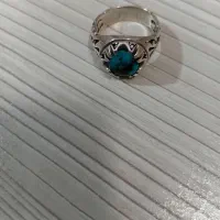 یک عدد انگشتر فیروزه با یک عدد انگشتر عقیق