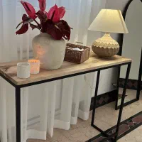 فروش دو کنسول با چوب گردو کوچک ۴، بزرگ ۵ میلیون|بوفه، ویترین، کنسول|رامسر, |دیوار