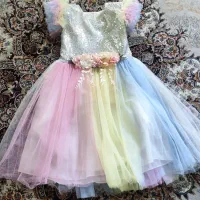 لباس عروس رنگین کمان|لباس|مهاباد (آذربایجان غربی), |دیوار