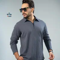 تیشرت مردانه آستین بلند نیم زیپ  پاییزه  مدل 3