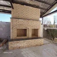 محوطه سازی و شومینه