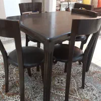میز نهارخوری ۴ نفره چوب