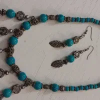 نیم ست قدیمی فیروزه زیبا و جذاب