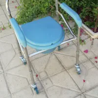 صندلی چرخ دار حمام و فرنگی تاشو|پزشکی|لار, |دیوار