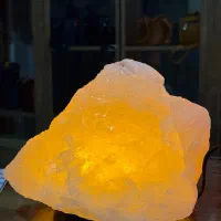 سنگ نمک با نورپردازی|چراغ خواب و آباژور|ساری, |دیوار