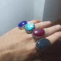 انگشتر نقره اس|جواهرات|گنبد کاووس, |دیوار
