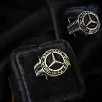 انگشتر مردانه تمام نقره مدل بنز لوکس|بدلیجات|تبریز, |دیوار