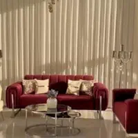 مبلمان صدفی پایه استیل تختخواب شو