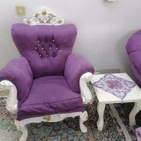 مبل 7نفره بنفش|مبلمان خانگی و میز عسلی|تهران, افسریه جنوبی|دیوار