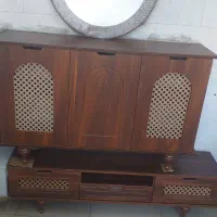 ایینه و کنسول (اقساط)|بوفه، ویترین، کنسول|رشت, دیانتی|دیوار