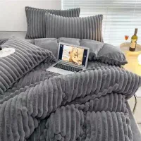 انواع رو تختی مخمل طرح کبریتی