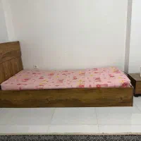 تخت خواب ۱ نفره پاتختی ام دی اف