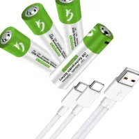 باطری قلمی قابل شارژ 4 عددی|لوازم جانبی موبایل و تبلت|نجفآباد, جلال آباد|دیوار