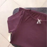 تیشرت یقه قایقی پنبه کبریتی|لباس|قم, بلوار امین و ساحلی|دیوار