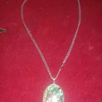 زنجیر نقره باسنگ فیروزه