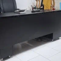 میز مدیریت مشکی چوب mdf