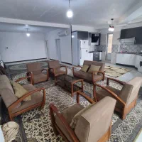 مبل راحتی چوب و پارچه درجه یک