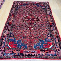 فرش پرده ای سنقر کلیایی زمینه روناسی