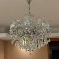 2عدد لوستر کریستال 8شاخه به همراه 2دیوار کوب