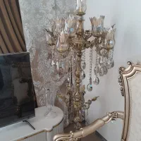 آباژور ایستاده ۱۱شعله برنز اصل بسیار سنگین