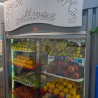 یخچال ویترینی 2 طرف شیشه 1/5 متری