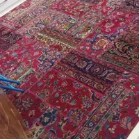 فرش دستبافت کلاژ (چهل تیکه) کار کرده