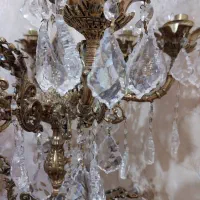 لوستر کنارسالنی برنج|لوستر و چراغ آویز|ری, حمزهآباد|دیوار