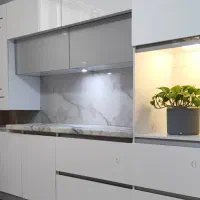 کابینت  سفید طوسی هایگلاس /استفاده نشده(دست دوم)|مصالح و تجهیزات ساختمان|شیراز, زرهی|دیوار