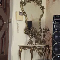 اینه شعمدان برنز قدیمی