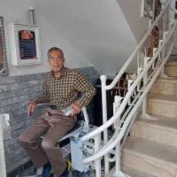 پله پیما . هوم لیفت   .بالابر هیدرولیکی  شیشه ای