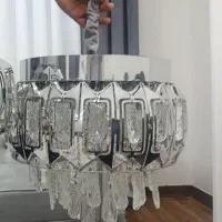 ۳عددلوستر ۳بعدی کریستال شیک